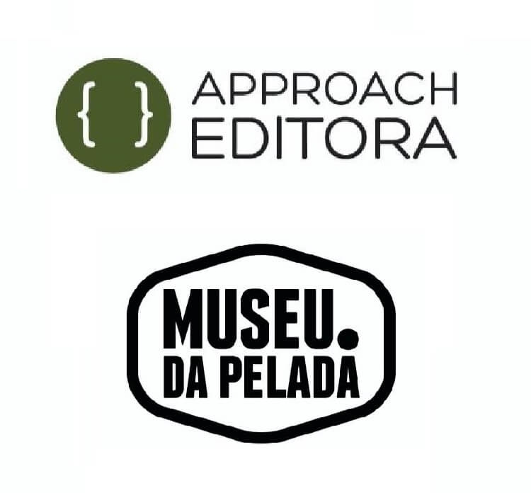 Marcas da Approach Editora e do selo editorial Museu da Pelada