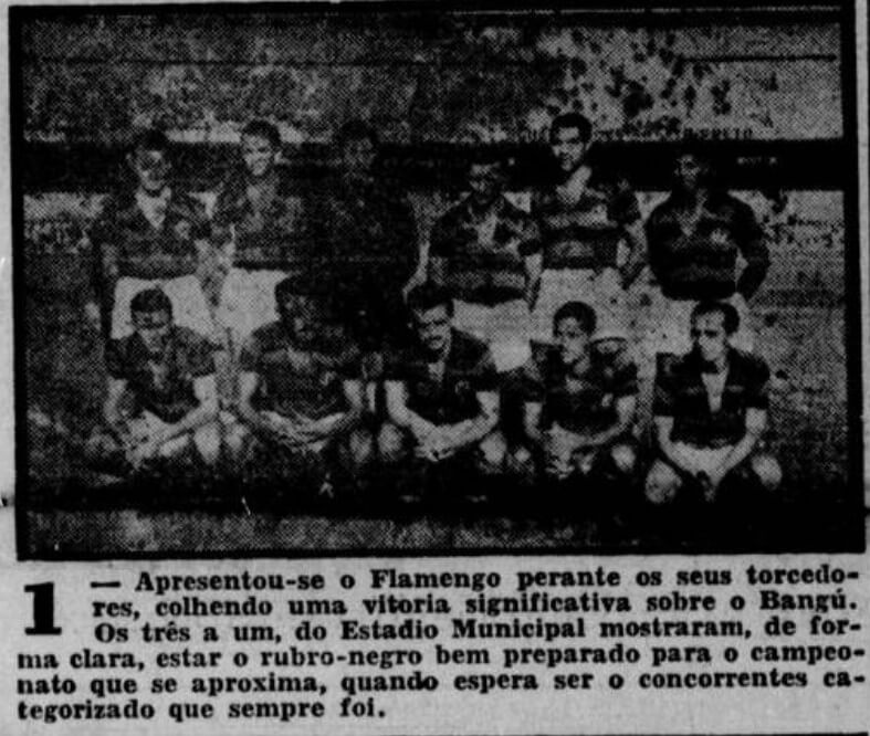 Estreia do Flamengo no Maracanã foi em um amistoso contra o Bangu