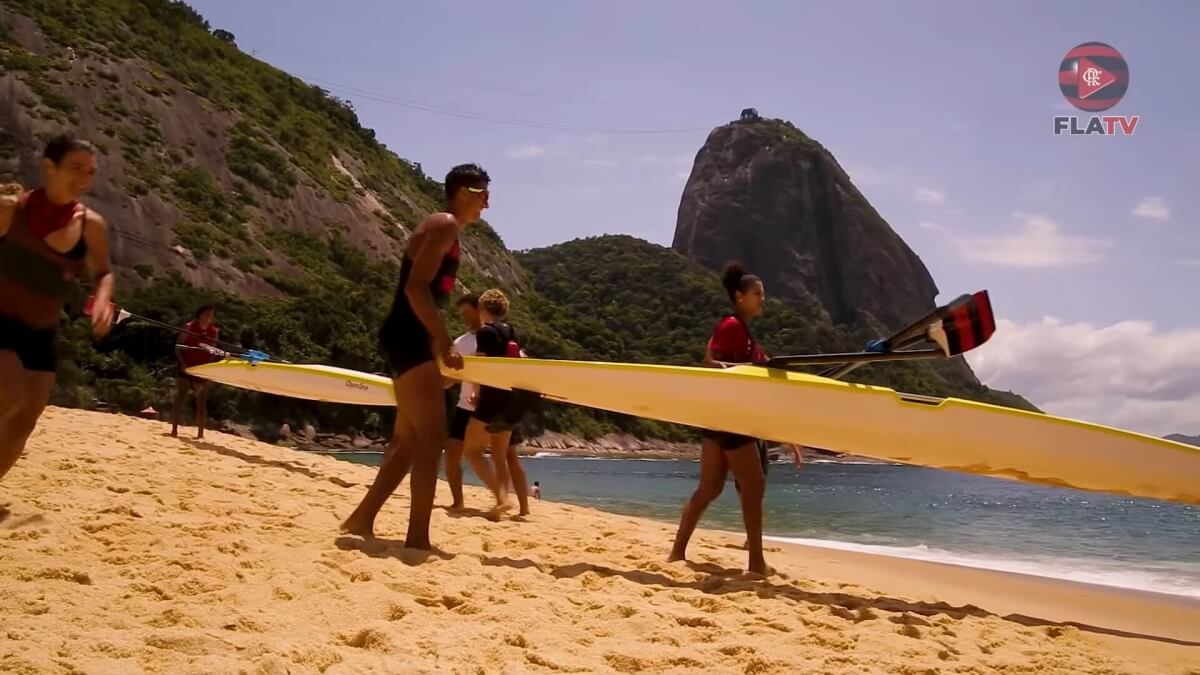 Referência no remo brasileiro, o Flamengo trouxe o remo de praia para o país