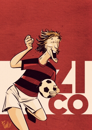 Maior ídolo da história do Flamengo, Zico terá sua carreira repassada em história em quadrinhos