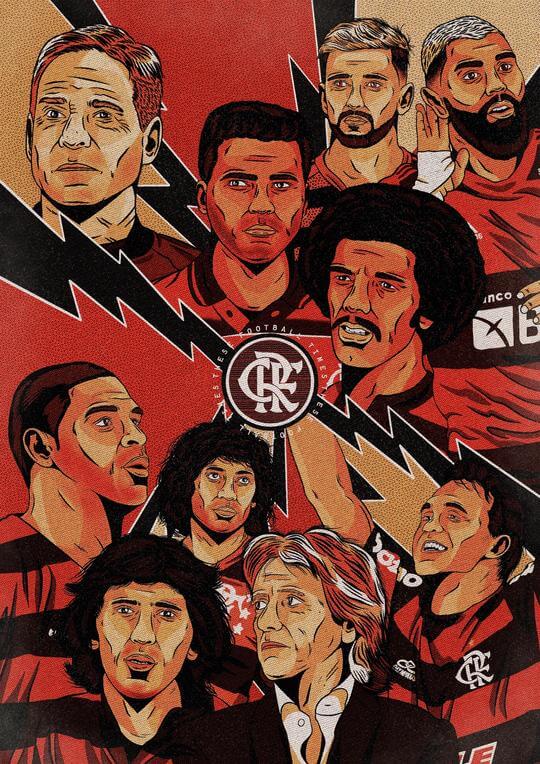 Capa da edição da revista These Football Times dedicada ao Flamengo