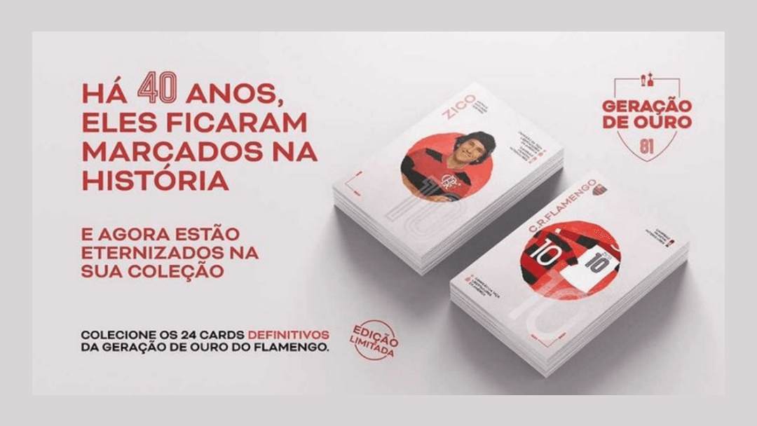 Cards da Geração de Ouro do Flamengo, que conquistou a Libertadores e o Mundial em 1981