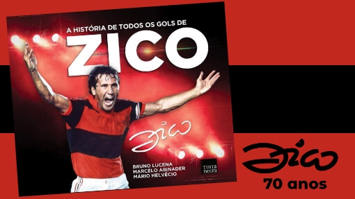 Capa do livro A história de todos os gols de Zico