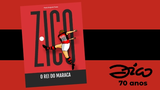 Capa do livro Zico, o Rei do Maraca