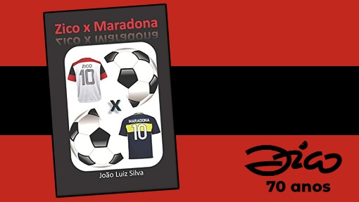 Capa do livro Zico X Maradona