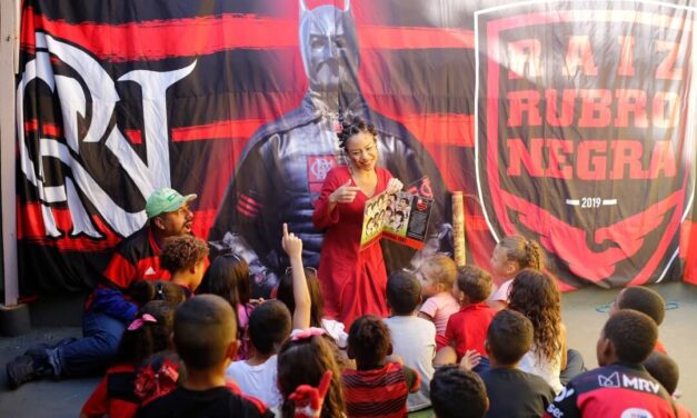 “Vem ler, vem ler, vem ler!”: projeto do Flamengo promove o incentivo à leitura